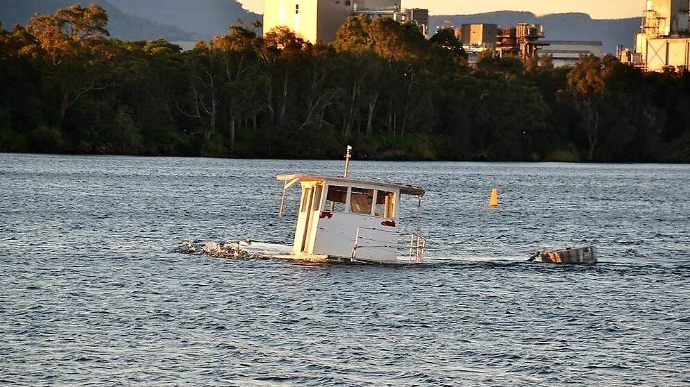 The Downfall: The ALMA G II sunk in the Shoalhaven River.