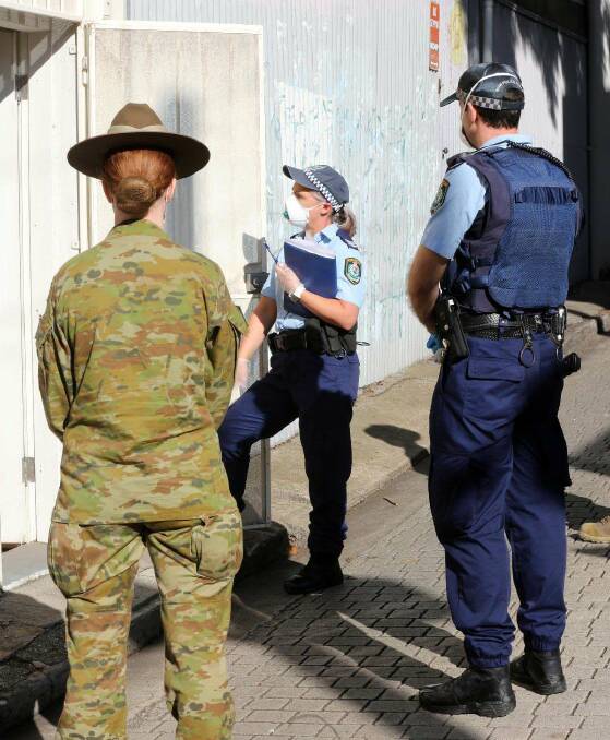 NSW Police are now conducting self-isolation compliance checks across the State. Photo NSW Police Media.