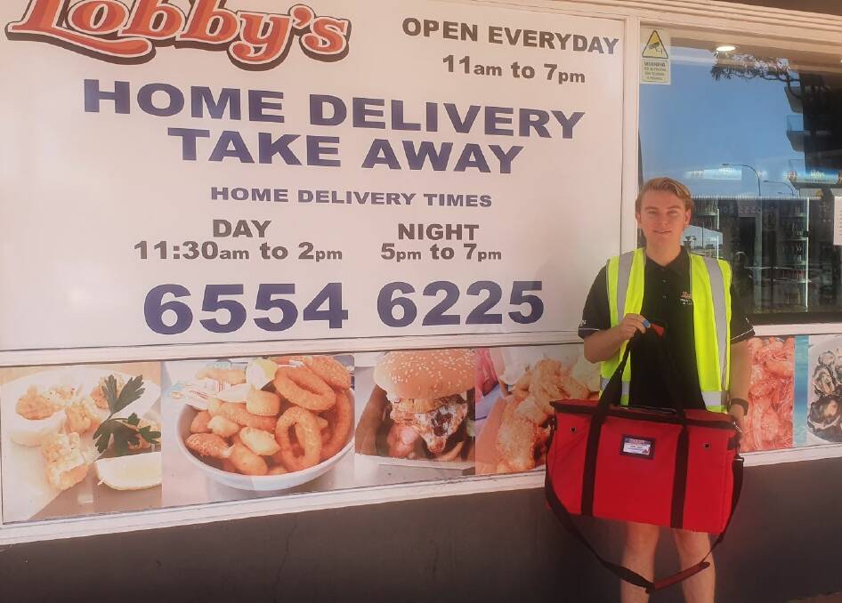 Lobby's Fresh Seafood delivery driver, Brendon Deacon.
