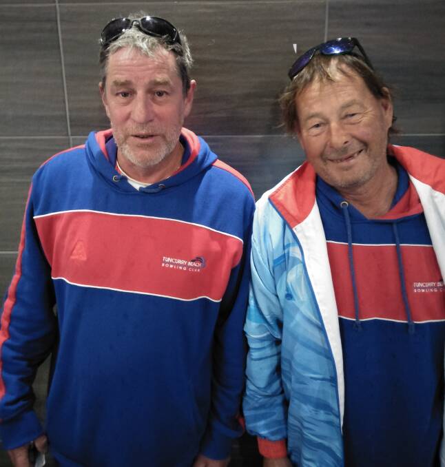 Tuncurry Beach Bowling Club's Dave Debono and Steve Holohan won the president's reserve division.