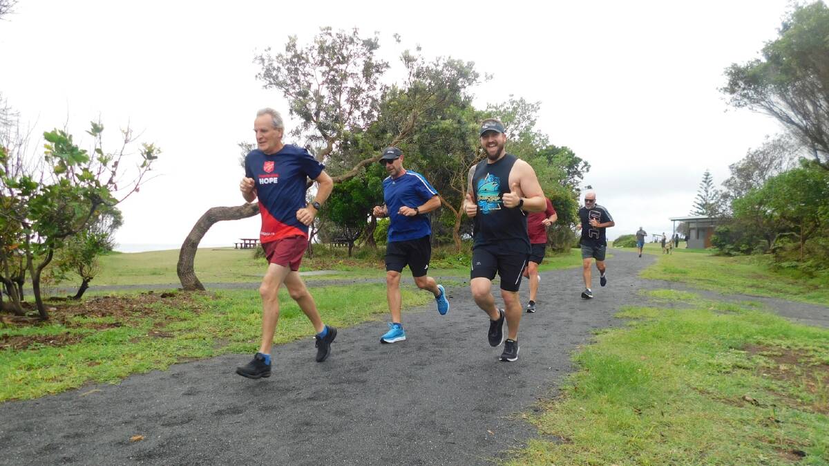 It was smiles all round at Forster parkrun's first event in more than nine months. Photo supplied.