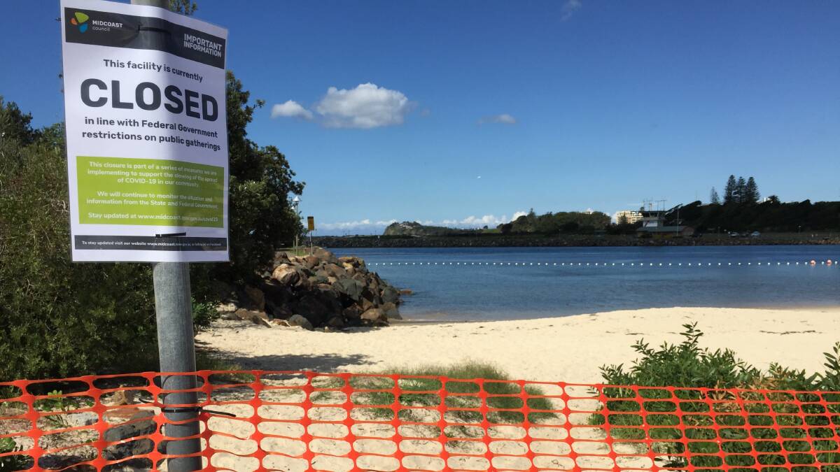 Tuncurry Rock Pool is one of numerous popular swimming locations that have been closed across the Mid Coast.