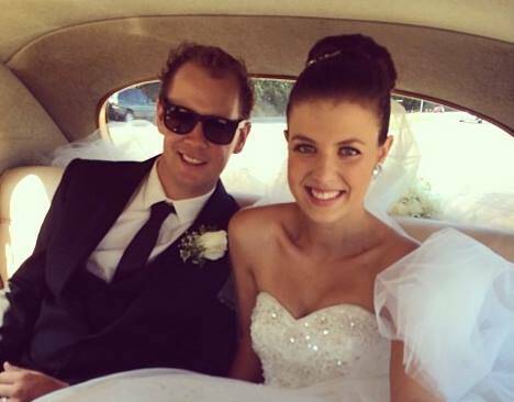 Tragic: Ryan Messenger and his new wife Alexandra on the day of their marriage. He died aged 25, leaving a 23-year-old widow.