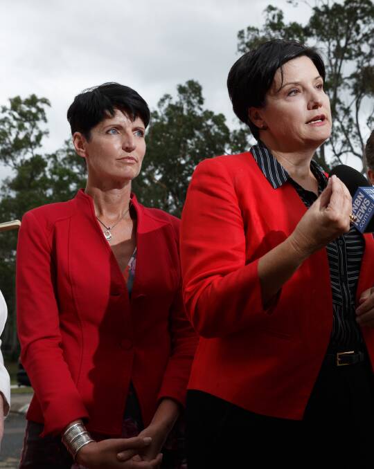 'Considering': Port Stephens MP Kate Washington (left) and former Newcastle MP Jodi McKay are both considering nominating for the Labor NSW leadership against Kogarah MP Chris Minns. 