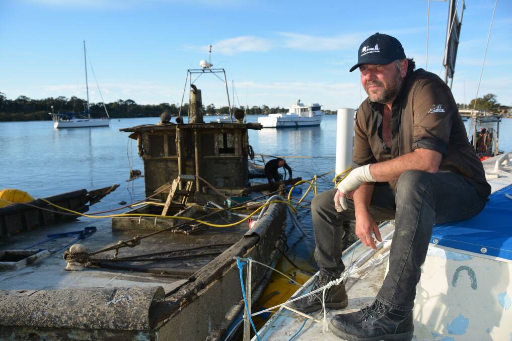 HISTORY WORTH SAVING: Australian film director Damien Lay with the Pacific Venture.