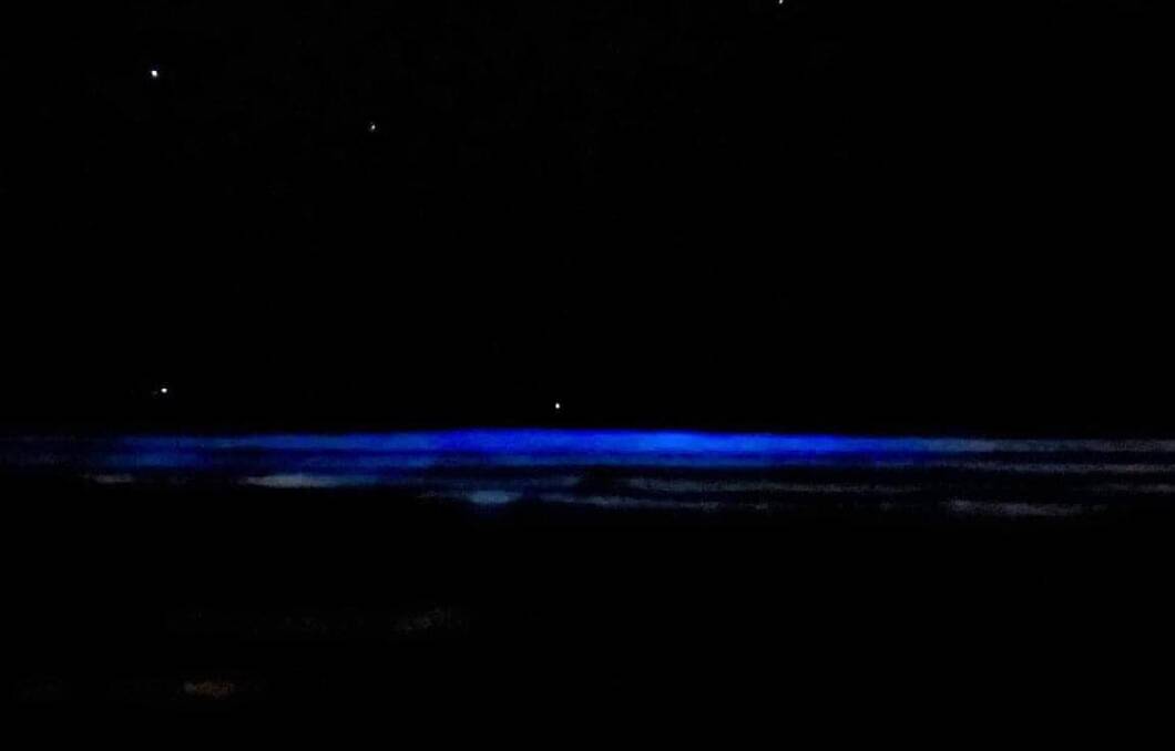 Bioluminescence at Hat Head on January 2. Picture by Cassidee Fernando