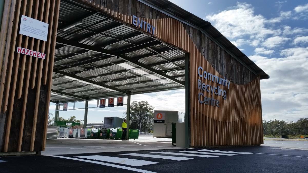NEW DEPOT: The collection point, located at 48 Midge Orchid Road Tuncurry is an automated depot, capable of taking large amounts of containers.