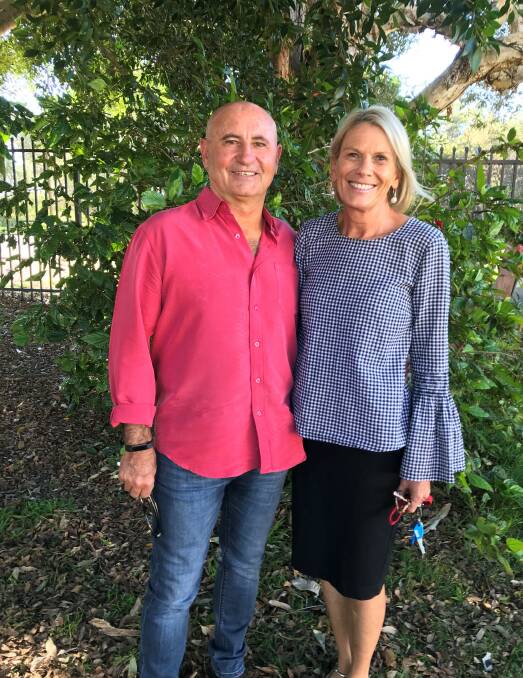 Forster Public School's new principal, Annie Everingham with husband, Barry Everingham.
