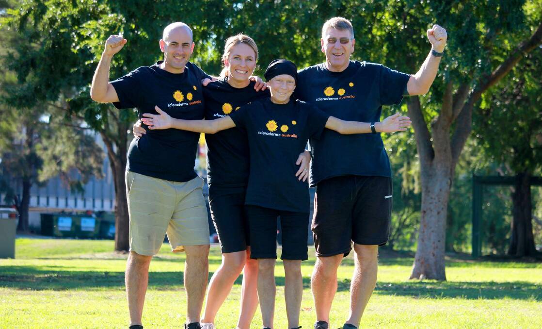 The Kennedy family are taking on a marathon walk every day for two weeks in fight against scleroderma.