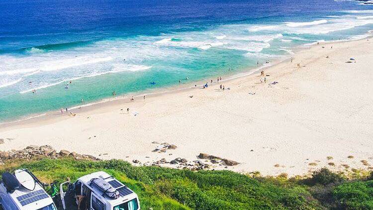 A sunny day at Blueys Beach. Photo by @_thevanlife.