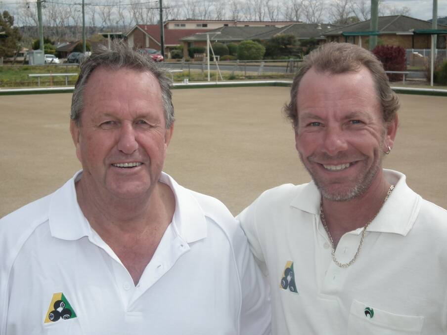 Kevin Robinson and Matt Sargeant from Tuncurry Beach, runners up in State Champion of Champion Pairs.