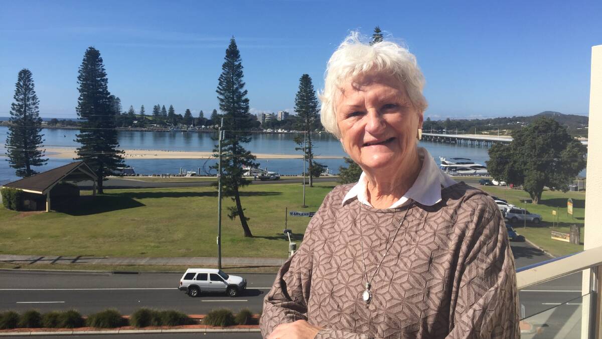 One of Wendy's favourite things about the Great Lakes is the view from her Tuncurry apartment balcony.