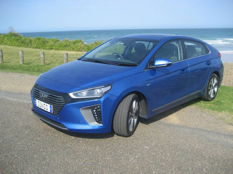 The test Hyundai Ioniq to be released in Australia this quarter.