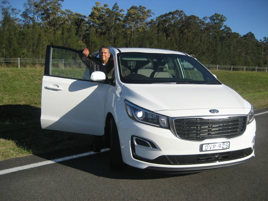 Chris with the Kia Carnival.