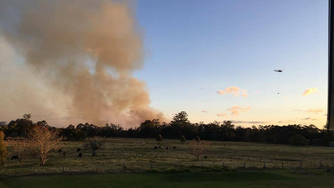 Windy conditions causing smoke on the Lakes Way