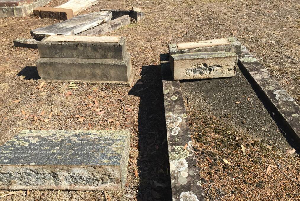 "It looks like a war zone" was a common comment by community members when the damage by MidCoast Council at The Bight Cemetery was found. File photo
