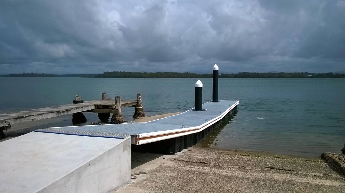 Manning Point pontoon, installed last year using the previous round of NSW Boating Now funding.