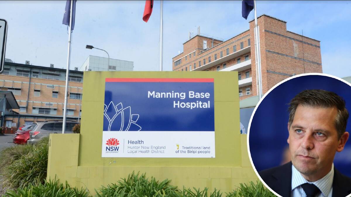 NSW Minister for Health Ryan Park was questioned about Manning Base Hospital at Budget Estimates. File pictures. 