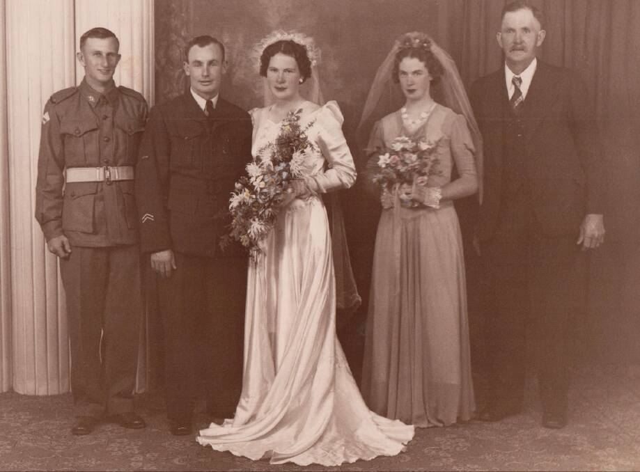Alf and Ruby Riley on their wedding day in 1941. Photo supplied
