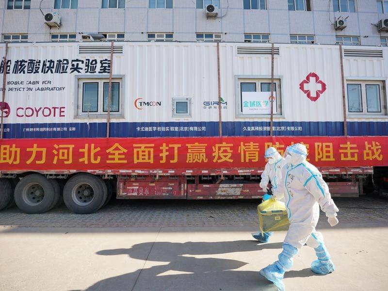China has built a hospital in five days in Hebei province to fight a surge in coronavirus.