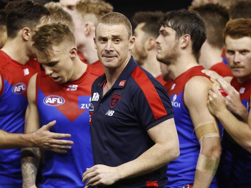 Melbourne have won just five of their 19 games this AFL season under coach Simon Goodwin.