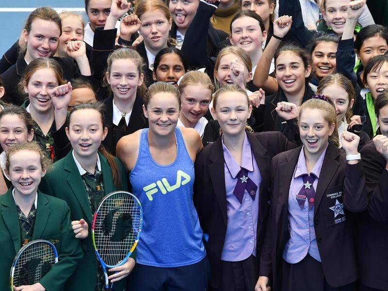 World No.1 Ashleigh Barty has been behind a campaign to get teenage girls to play sport.