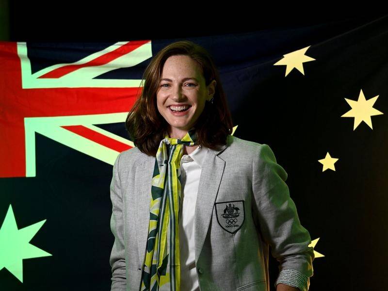 Cate Campbell is expecting to feel a lift when walking out with the Australian flag.