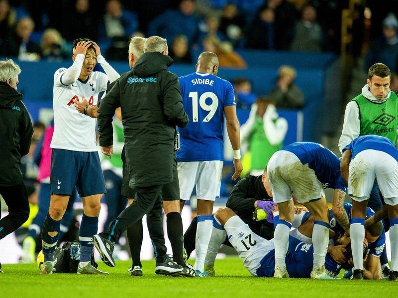 Everton's Andre Gomes has thanked supporters for the support following his serious ankle injury.