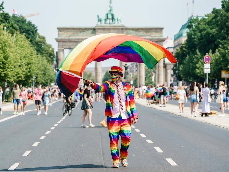 Germans have marched in Berlin amid calls for the city to become a "queer-freedom zone".