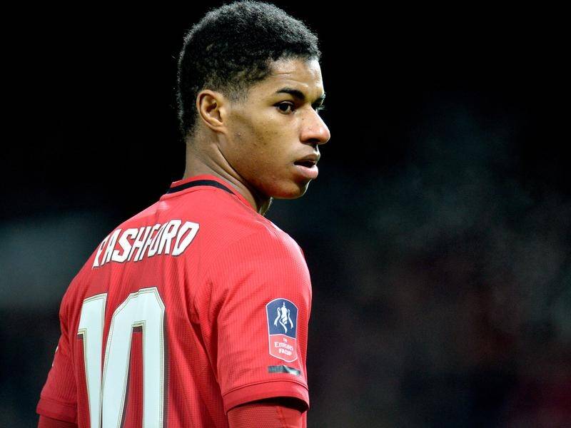 Manchester United's Marcus Rashford is set for an injury layoff after picking up a back injury.