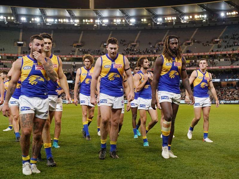 West Coast's AFL premiership defence was ended with a semi-final loss to Geelong at the MCG.