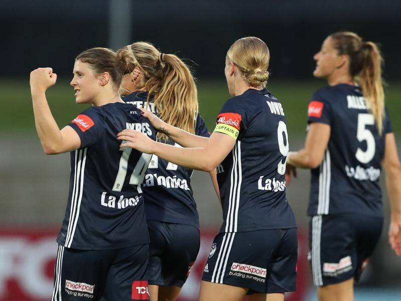 Melina Ayres scored a cracking goal for Melbourne Victory in round two of the W-League.