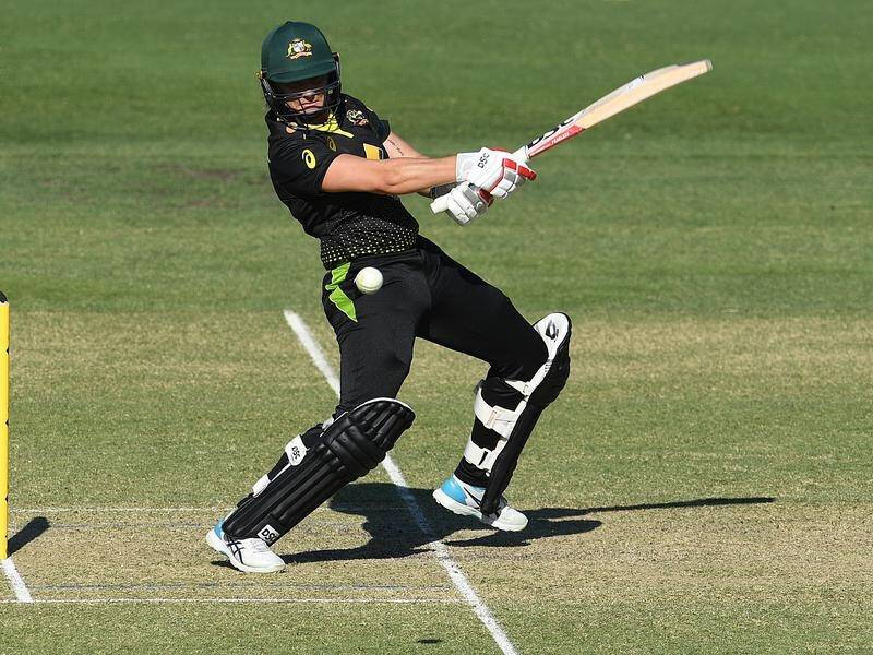 Ashleigh Gardner hit 61 to help Australia to a 17-run victory in the first T20 against New Zealand.