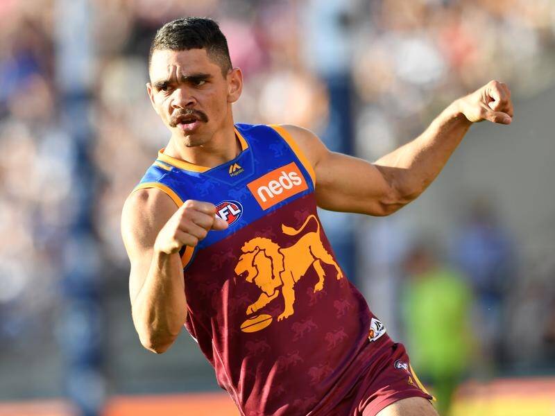 Brisbane forward Charlie Cameron kicked five goals in the Lions' one-point win over Geelong.