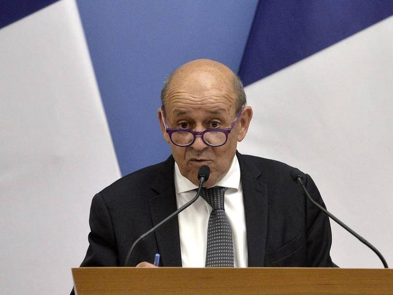 French Foreign minister Jean-Yves Le Drian says the country's envoy in Australia has been recalled.