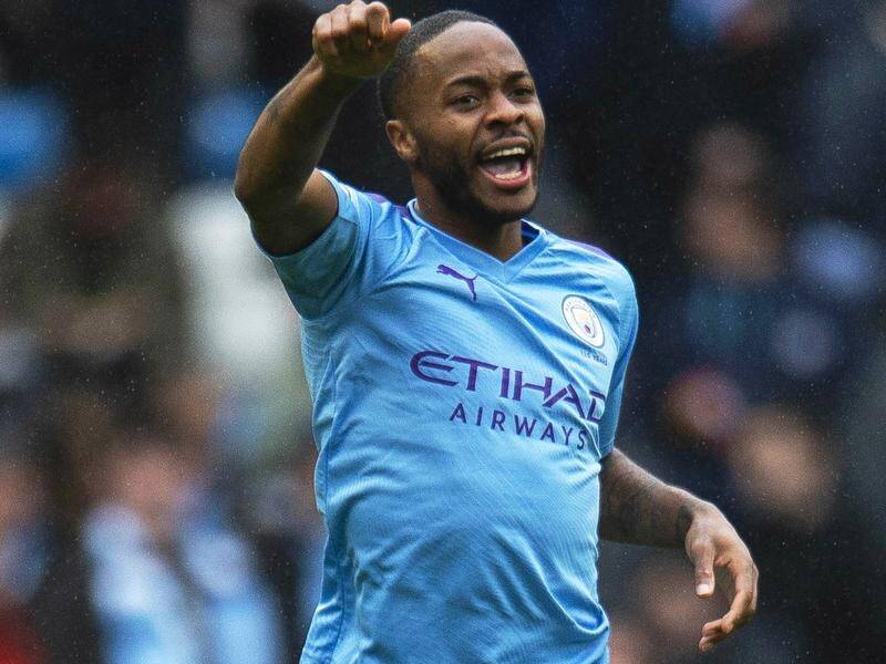 Manchester City forward Raheem Sterling has scored in a 3-0 EPL win over Aston Villa.