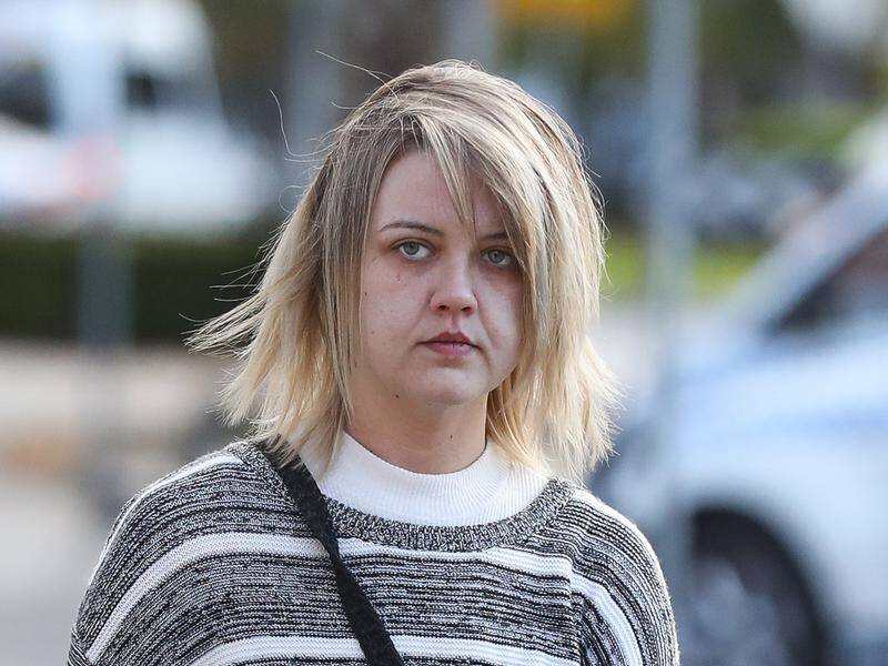 Amber Holt who's accused of throwing an egg at Scott Morrison has briefly faced court in Albury.