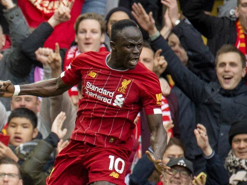 Liverpool's Sadio Mane and his teammates could get a trophy presentation if they wrap up the title.