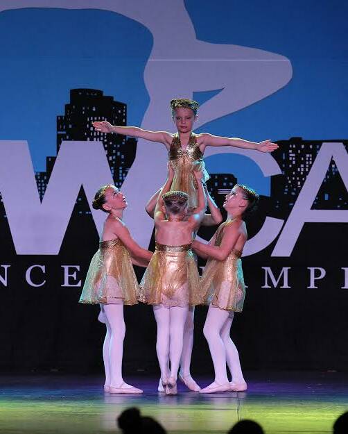 NATIONAL CHAMPS: Among the local dancers to claim a national championship title at the Showcase National Dance Championships were Britney Young, Madison Summers, Jasmine Willmont, Zoe Kell and Lexi Rayner.  