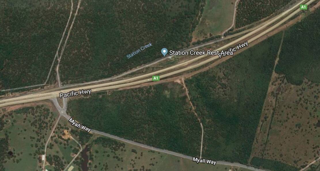 Station Creek, north of the Tea Gardens turnoff, has been earmarked as the location of the proposed service centre.