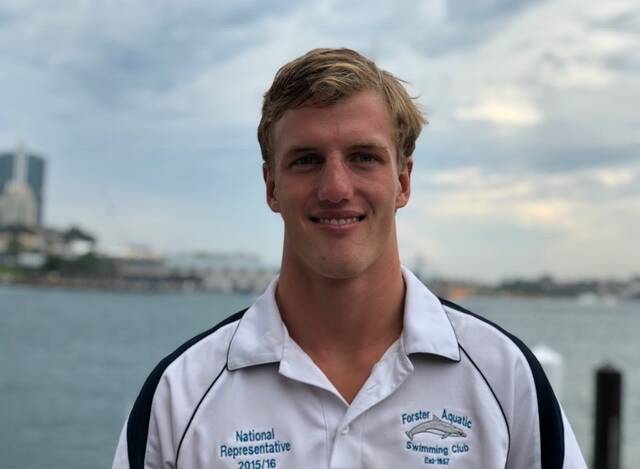 Brock Van Kampen was one of six Forster Aquatic Swimming Club members to compete at the championships. Photo: supplied.