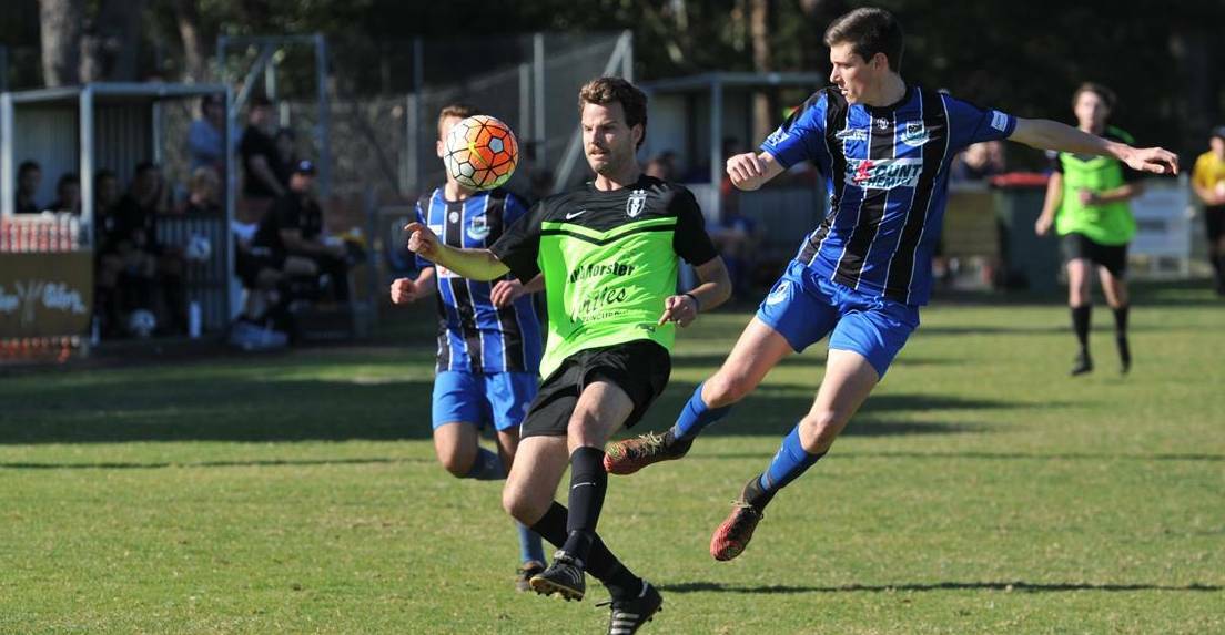 Grand final qualifier: Wallis Lake will take on Macleay Valley for a spot in the Football Mid North Coast grand final. Photo: Paul Jobber. 