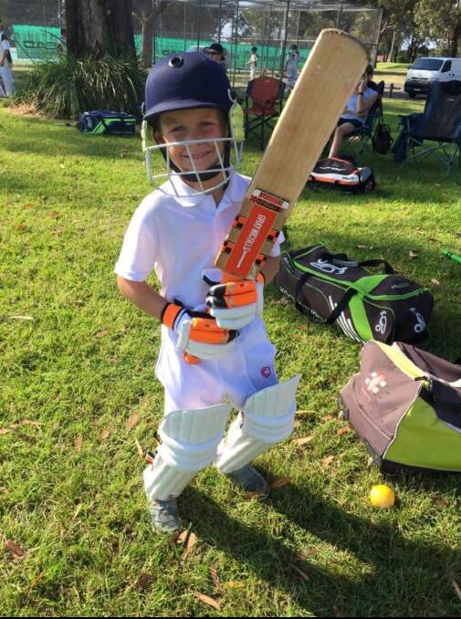 Wicket taker: Great Lakes under 10s player Lucas Monks claimed 4/2 off just three overs in his side's win over Taree West.