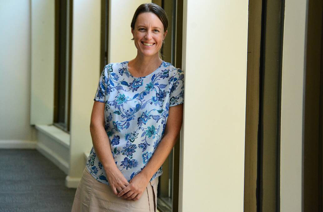 Let's get started: Marlo Slavin will handle student support and systems management through her role as Taree Universities Campus coordinator. Photo: Scott Calvin.