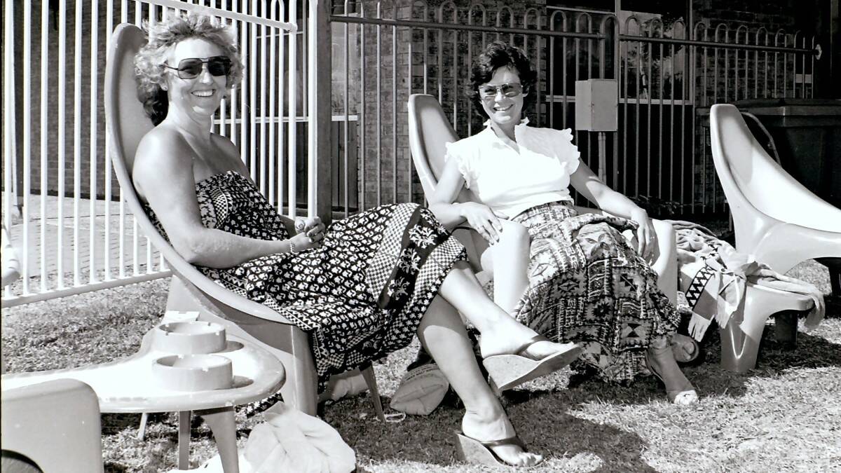 THROWBACK THURSDAY: Lyn Bowen and Kerry Simpson of Newcastle on holidays in the Great Lakes.