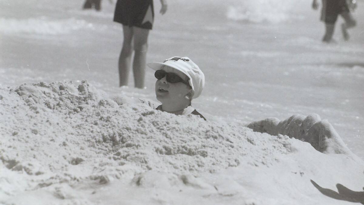 THROWBACK THURSDAY: Seven-year-old Daniel Kelleher of Sydney at One Mile Beach. Photo by Brock Perks. 