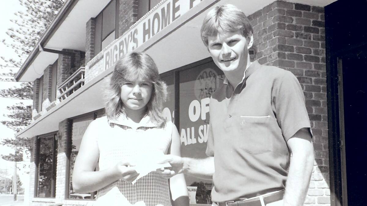 THROWBACK THURSDAY: Lisa Hadenham of Forster Amateur Swimming Club and Gary Rigby. 