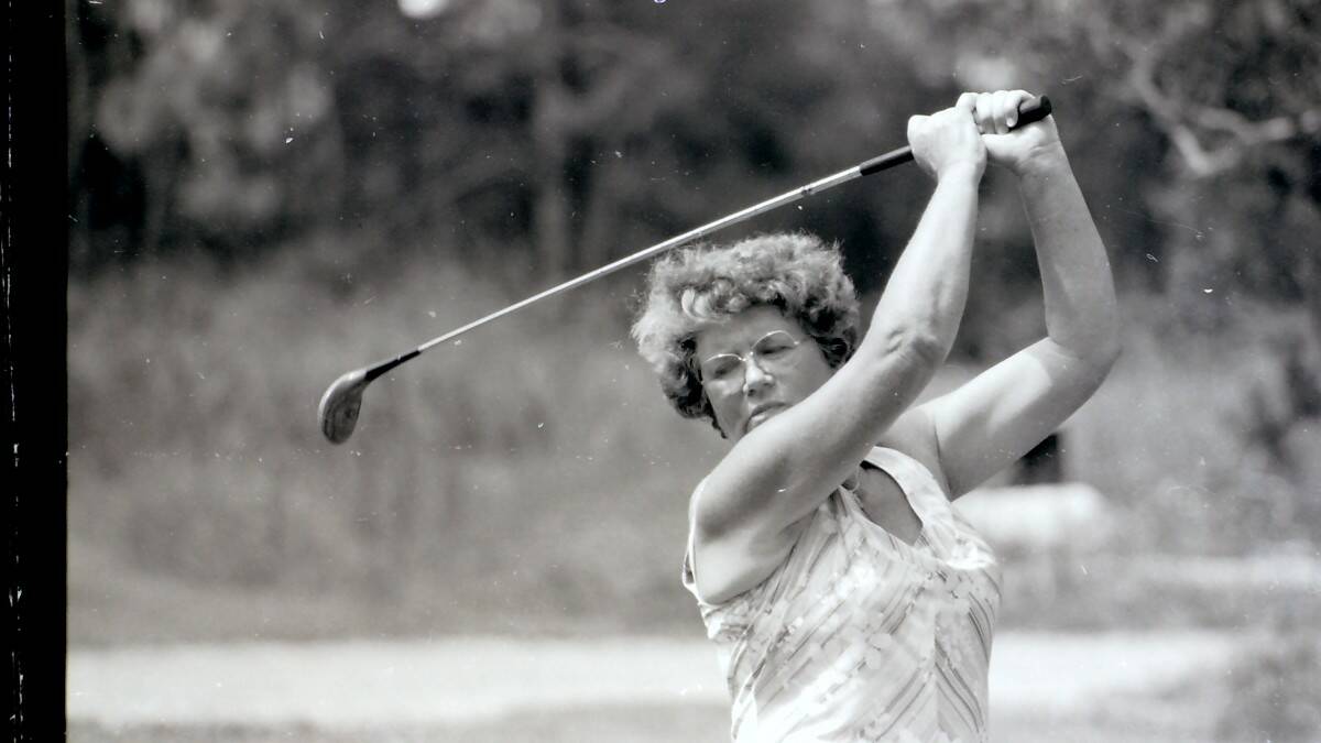 THROWBACK THURSDAY: this photo of Pat Brown was taken during a game at the Forster-Tuncurry Golf Club and featured in the sport section of The Great Lakes Advocate on February 8, 1979. 