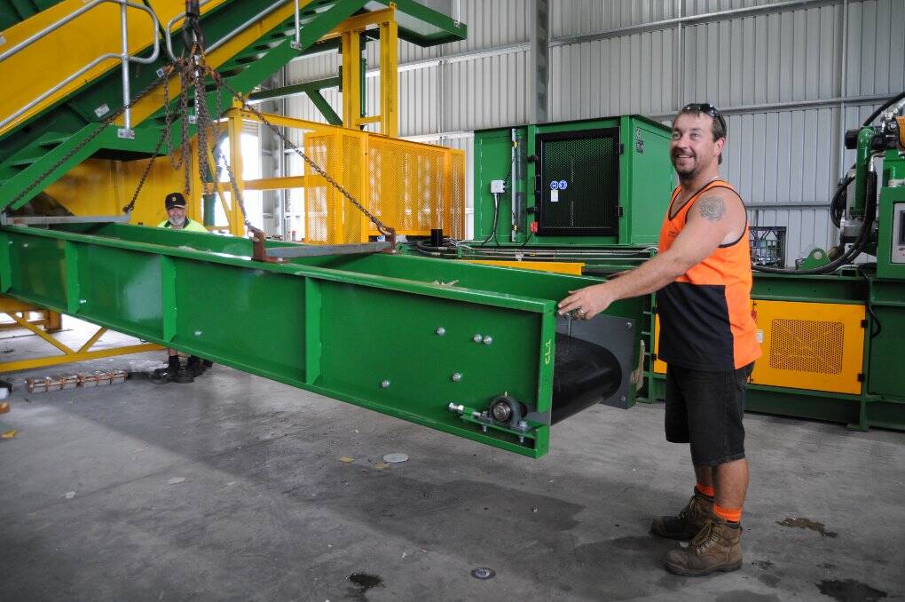 COMING SOON: Steve Burns is looking forward to full recycling services expected to be restored at Tuncurry recycling plant in April this year.