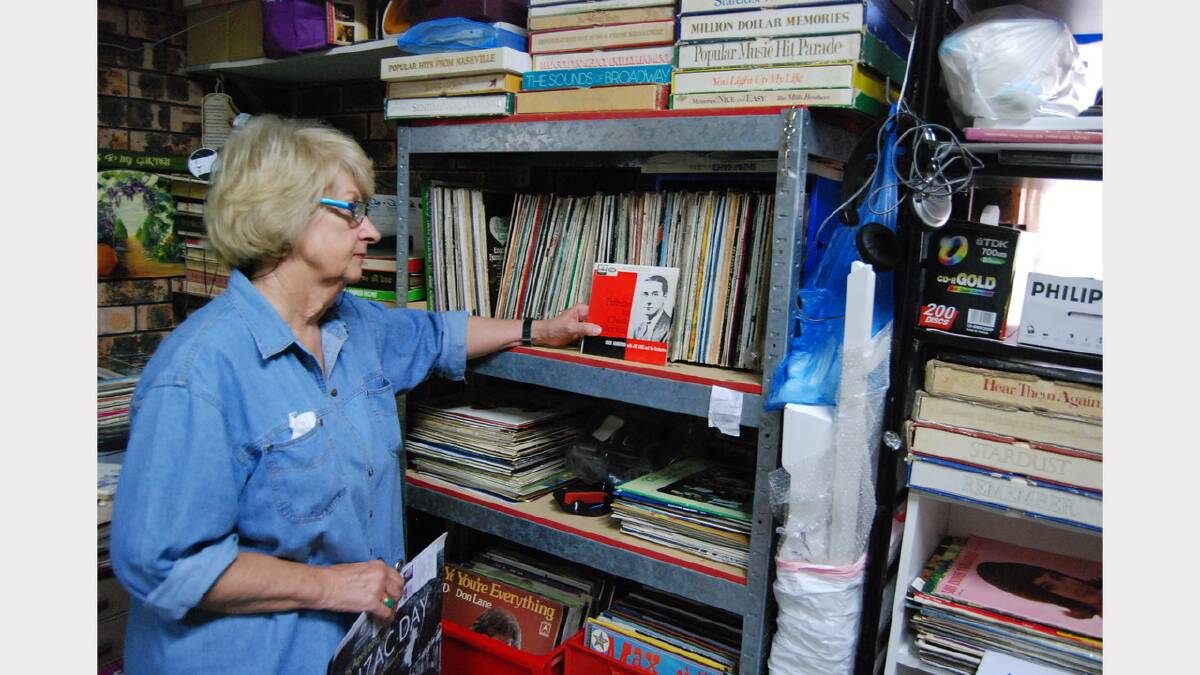 OBSESSION: “Some people go for chocolate but for me its music,” Roberta Small with her vast record collection.